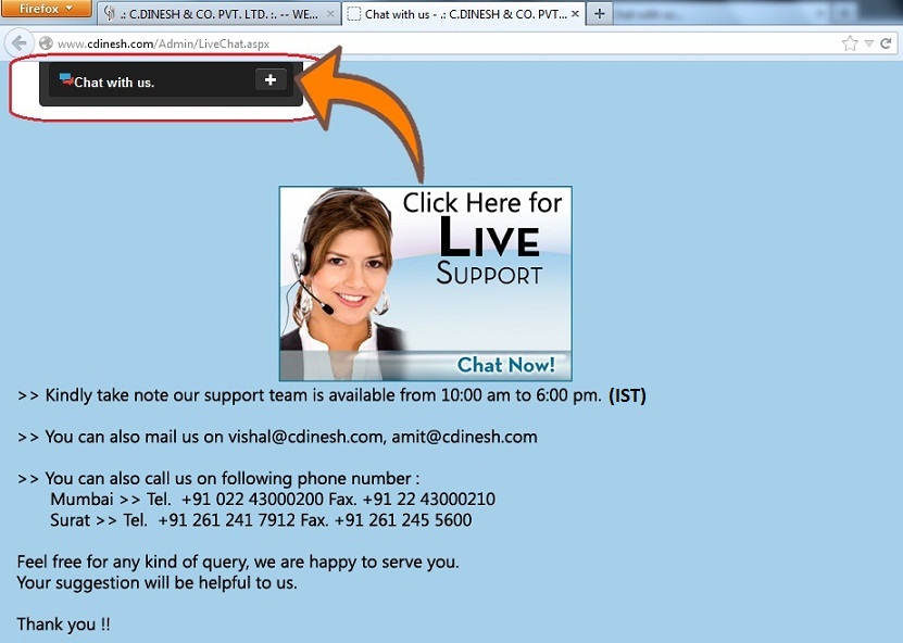 Live chat www.cdinesh.com